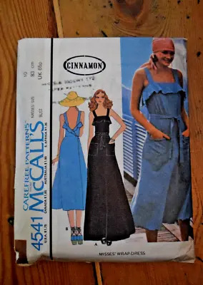 70s McCall's Sewing Pattern. Wrap Dress Bust 83cm Size 10. Cinnamon • £3.99