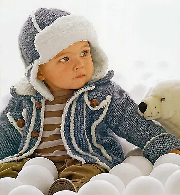 £1.99 • Buy Knitting Pattern - Baby/toddlers Jacket/Helmet  (4 Sizes 3m-3yrs) PO335