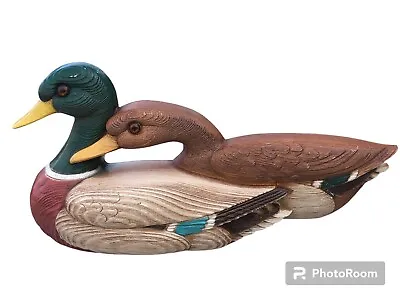 Vintage Burwood Products Duck Pair 3D Figural Wall Hanging Decor • $22