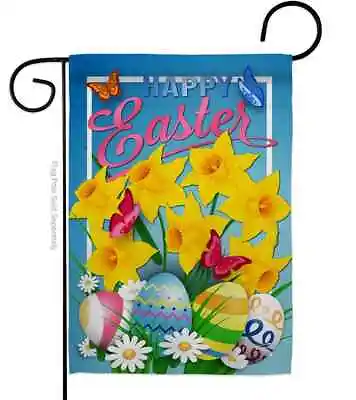  Happy Easter  Daffodils Garden Flag • $14.39