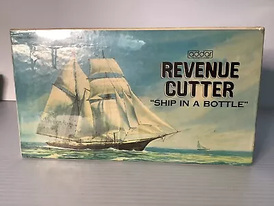 Vintage Addar Revenue Cutter Ship In A Bottle Plastic Scale Model Kit Sealed • $25.99