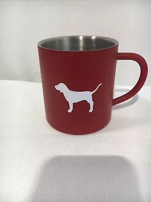 Victoria Secret PINK Dog Coffee Tea Mug Cup Graphic Stainless Steel Red • $14.44