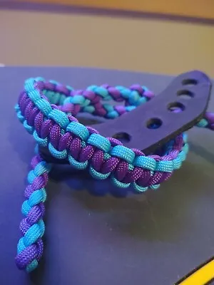 Neon Turquoise & Purple Archery Bow Wrist Strap FREE SHIPPING Bling Sling • $14.50