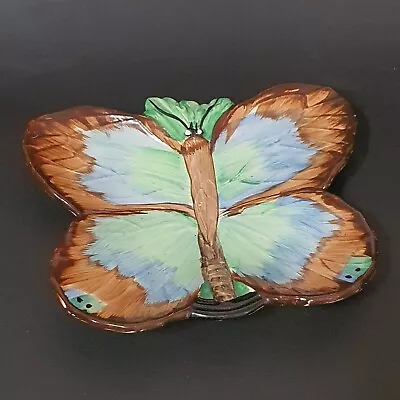 Hancock's Ivory Ware Art Deco Butterfly Dish Plate. • £28.67