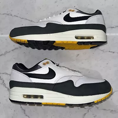 Nike Air Max 1 Mens Shoes Size US 11 UK 10 ‘Light Bone University Gold’ Sneakers • $159