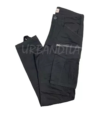 Men's Casual Big Pocket Cargo Pants Camo Cargo Jogger Size 28-44 DL1291 • $29.95
