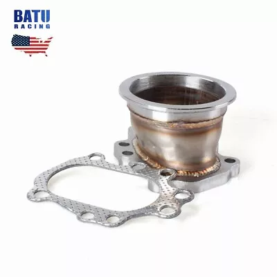 $29.99 • Buy 8 Bolt To 3  V Band Dump Turbo Adaptor Flange Kit +Gasket For T25 T28 GT25 GT28