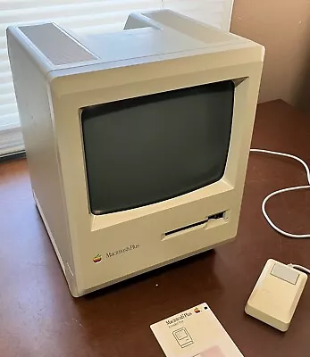 APPLE MACINTOSH PLUS M0001A Vintage Mac Computer Tested Working • $799.99