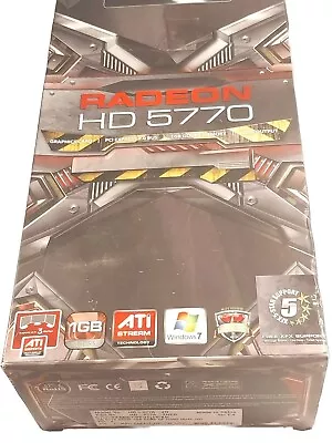 XFX ATI Radeon HD 5770 (HD-577A-ZHFC) 1GB / 1GB (max) GDDR5 SDRAM PCI Express... • $84.99