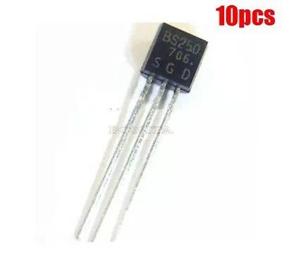 10Pcs BS250 P Channel Mosfet TO-92 New Ic Ax • $4.71