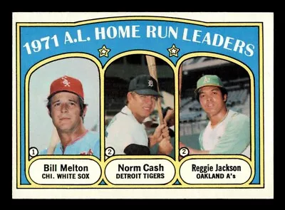 1972 Topps Baseball #90 A.L. Home Run Leaders Jackson NM *d3 • $15