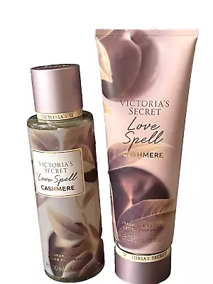 Victoria’s Secret LOVE SPELL CASHMERE Fragrance Mist 8.4oz & Lotion Gift Set New • $29.99