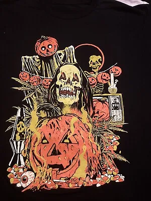 Halloween Skull Shirt Size XL Stoner High On Fire Kyuss Sleep Marijuana • $19
