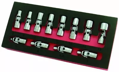 Astro Pneumatic 7412 12 Piece 1/4  Drive 6 Point Metric Flex Socket Set • $54.42