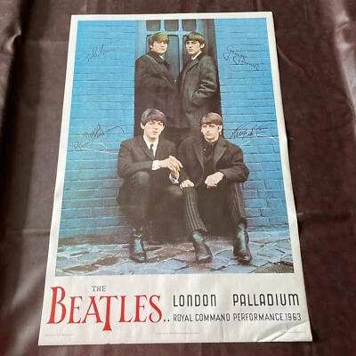 $9.99 • Buy Vintage Beatles Concert Poster London Palladium Royal Command Performance 1963