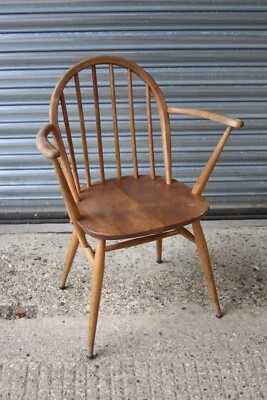 £129.99 • Buy Retro Mid Century Ercol Windsor 370a 370 A Dining Carver Elm Arm Chair Armchair