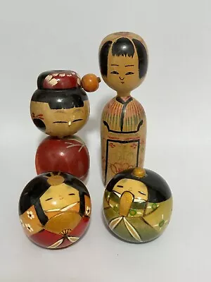 Gorgeous Lot Vintage Wooden Original KOKESHI Japan Dolls  Quite Old • $33.99