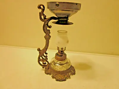 Antique Victorian Medicinal Oil Lamp VAPO CRESOLENE Pat.Aug. 4 /8./ 1885-88 • $44.56