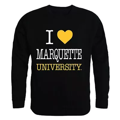 Marquette University Golden Eagles MU I Love Crewneck Sweatshirt Sweater • $59.95