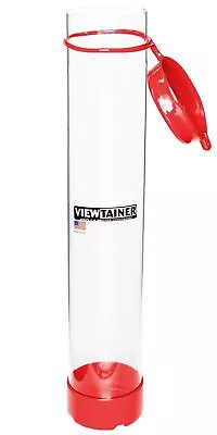 Viewtainer Tethered Cap Storage Container 2.75 X15 -Red • $16.22