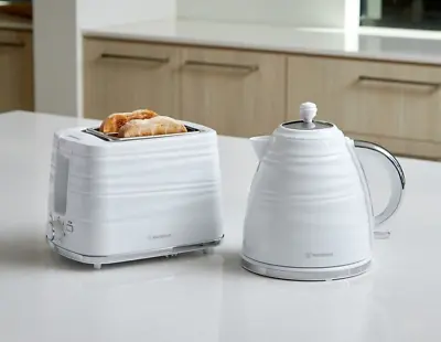 Westinghouse Plastic 1.7L Kettle & 2 Slice Toaster Pack - White WHKTPK07K • $149.99