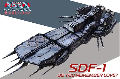 Macross Super Dimension Fortress SDF-1 DYRL Poster  18inx12in Free Shipping • $9.95