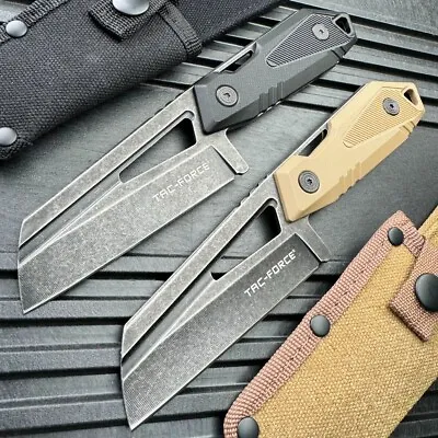 8.5  Military Tactical Survival Camping Hunting Cleaver Fixed Blade Knife NEW • $12.30