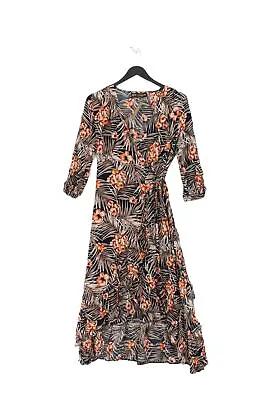 Qed London Womens Maxi Dress M Orange 100% - Viscose • £10.30