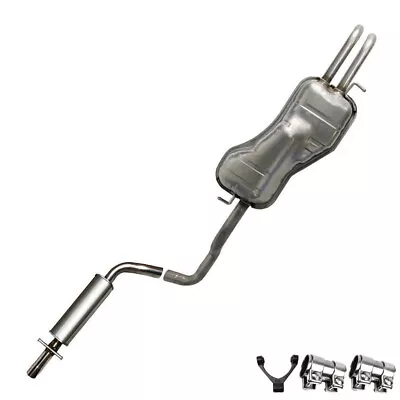 Stainless Steel Exhaust Resonator Muffler With Hanger Fit VW 98-2010 Beetle Golf • $279.74