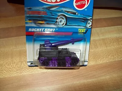 Hot Wheels Purple Rocket Shot Military Tank #491 Hot Whhels Hw ***read*** • $1.99