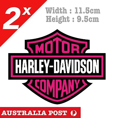 Harley Davidson Pink Logo Motorcycle Fuel TankHelmet Decal Sticker • $7.80