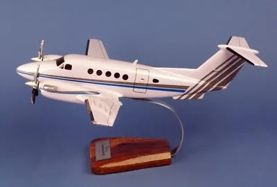 $336 • Buy Beechcraft B200 Super King Air Desk Display Private Wood Model 1/24 AV Airplane