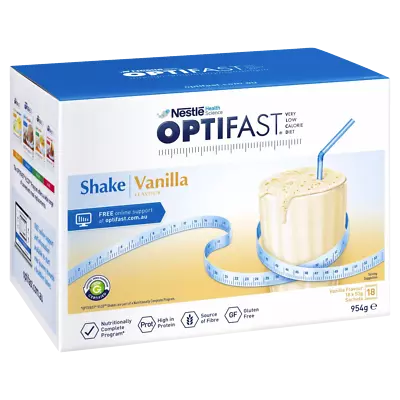 £36.94 • Buy Optifast VLCD Vanilla Shake 18 X 53g Sachets (954g) Low Calorie Meal Replacement