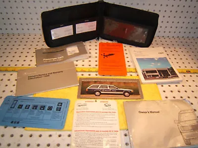 Mercedes W124 1992 300TE Wagon Owner's Manuals 1 Set Of 8 & Leather Black 1 Case • $289