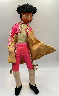 Vintage Colorful Folk Art Cloth Spanish Matador Doll • $30