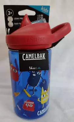 Camelbak Eddy+ Kids Leakproof Water Bottle 14oz (.4L) Easy To Clean Monsters • $6
