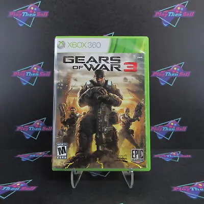 $15.95 • Buy Gears Of War 3 Xbox 360 + Stickers - Complete CIB