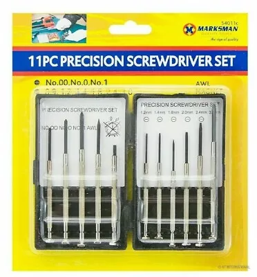 11pc Precision Small Screwdriver Set For Phone Watch Laptop Mobile Glasses Clock • £2.99