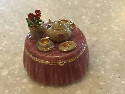 Monet   Tea Party   Collectable  Trinket Box  • $20