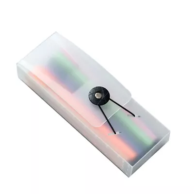  6 Pcs Multi-functional Translucent Pencil Case Plastic Pencil Box Stationery • £12.25