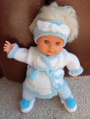 12 Inch Teeny Tiny Tears Hand Knitted Bed Wear Doll Clothes Baby Annabelle • £21.99