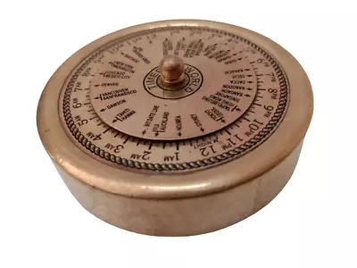 Brass World Timer - Pocket World Time - Little- Nautical / Maritime (2747) • $8.99