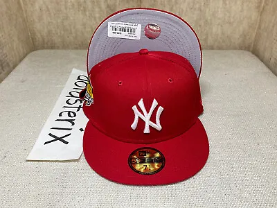 New York Yankees Hat Club Red Gray UV 1999 World Series Jeter • $90