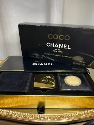 Coco Parfum Chanel Pressed Parfum Set. Rare Vintage 1984 Original Sealed. • $225