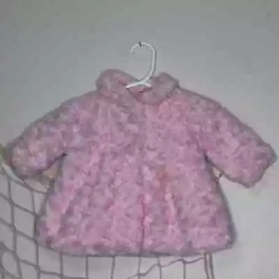 MAYORAL Newborn Baby Girl's Pink Curly Faux Fur Coat 1-2 Months • $28