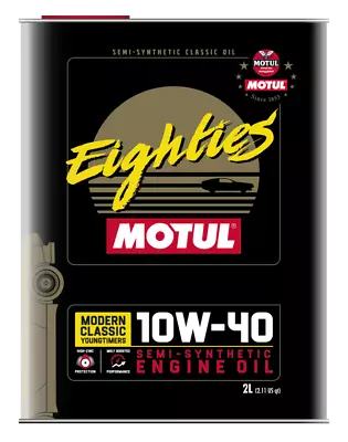 Motul Classic EIGHTIES 10W-40 2 LITER CAN SEMI SYNTHETIC MODERN CLASSIC • $28.99