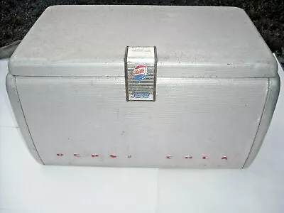 Pepsi Cola Aluminum Airstream Style Cooler Ice Box Vintage 1950 • $83.57