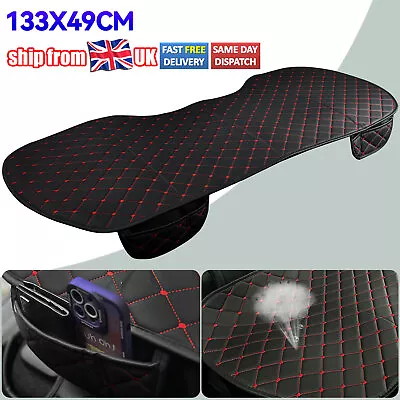 Car PU Rear Back Row Car Seat Cover Protector Mat Auto Chair Cushion Accessories • £12.49