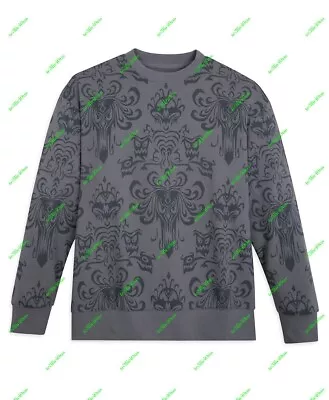 2023 Disney Parks Haunted Mansion Wallpaper Pullover Sweatshirt *all Sizes* • £82.60