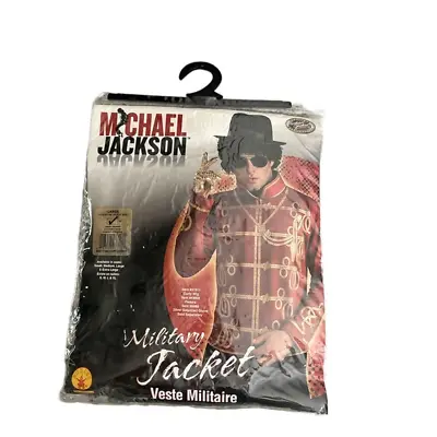 $39 • Buy New Michael Jackson Red & Gold Military Jacket Halloween Costume Large 42-44